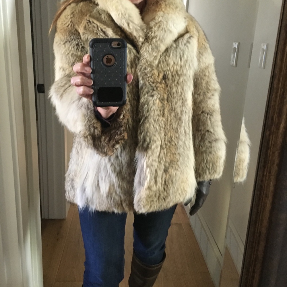 Coyote fur coat